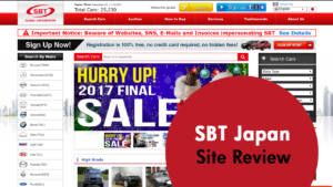 SBT Japan - Used Car Site Review
