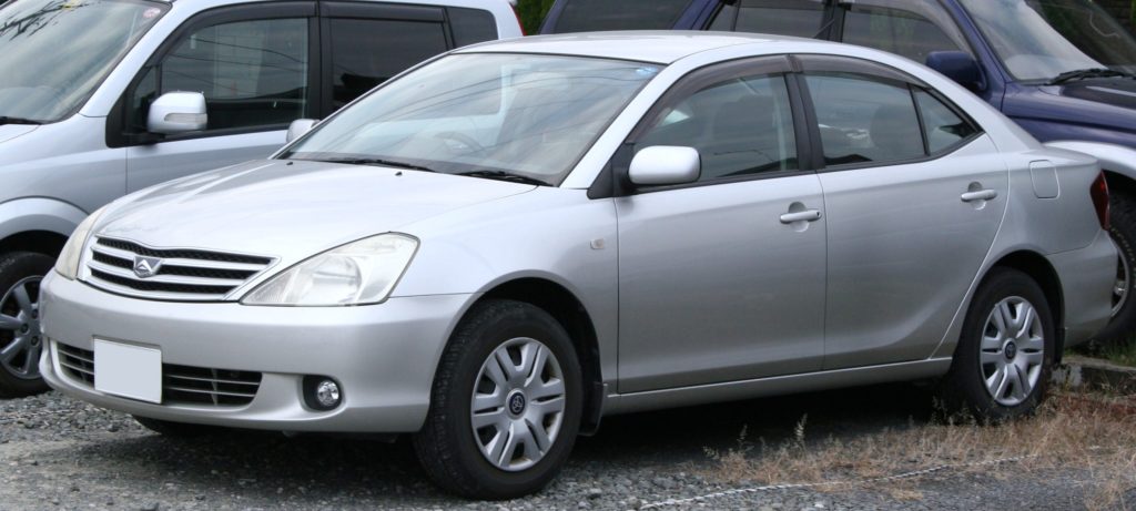 A Toyota Allion, similar to those offered from online used Japanese car dealer BE FORWARD.