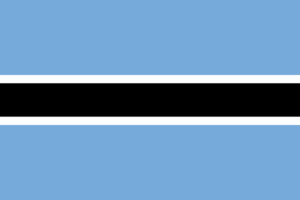 The flag of Botswana