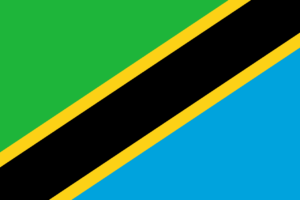 The flag of Tanzania