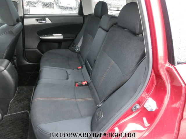 back seat of a used subaru forester from BE FORWARD