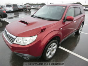 Front of a Used 2008 Subaru Forester from Japanese Car Exporter BE FORWARD
